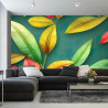Fototapeta Tropical Trees And Leaves For Digital Printing Wallpaper, Custom Design Wallpaper 3D