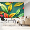 Fototapeta Tropical Trees And Leaves For Digital Printing Wallpaper, Custom Design Wallpaper 3D