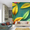 Fototapeta Tropical Trees And Leaves For Digital Printing Wallpaper, Custom Design Wallpaper 3D