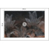 Fototapeta Tropical Trees And Leaves For Digital Printing Wallpaper, Custom Design Wallpaper - 3D