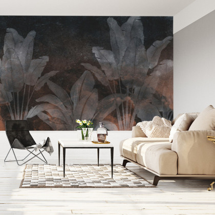 Fototapeta Tropical Trees And Leaves For Digital Printing Wallpaper, Custom Design Wallpaper - 3D