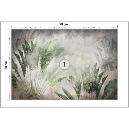 Fototapeta Tropical Trees And Leaves For Digital Printing Wallpaper, Custom Design Wallpaper - 3D