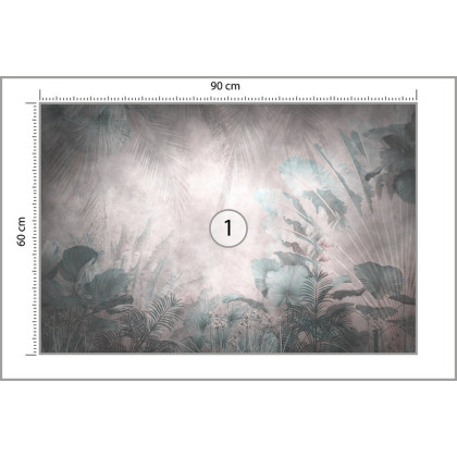 Fototapeta Tropical Trees And Leaves For Digital Printing Wallpaper, Custom Design Wallpaper - 3D