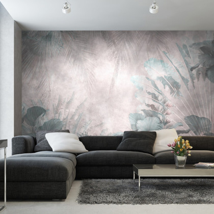 Fototapeta Tropical Trees And Leaves For Digital Printing Wallpaper, Custom Design Wallpaper - 3D