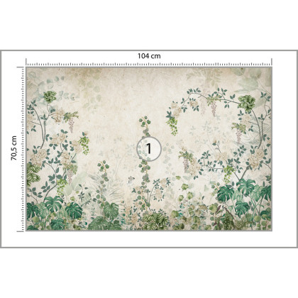 Fototapeta Tropical Trees And Leaves For Digital Printing Wallpaper, Custom Design Wallpaper - 3D