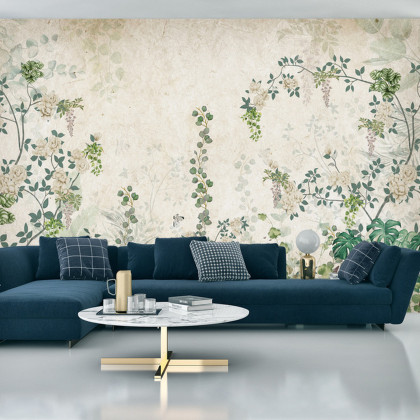 Fototapeta Tropical Trees And Leaves For Digital Printing Wallpaper, Custom Design Wallpaper - 3D