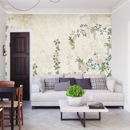 Fototapeta Tropical Trees And Leaves For Digital Printing Wallpaper, Custom Design Wallpaper - 3D