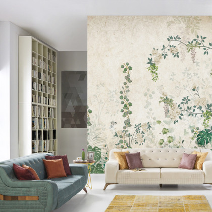 Fototapeta Tropical Trees And Leaves For Digital Printing Wallpaper, Custom Design Wallpaper - 3D