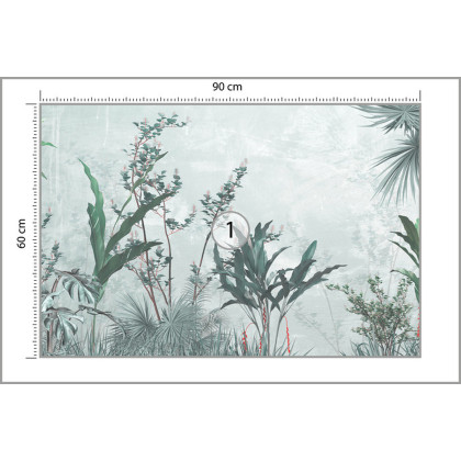 Fototapeta Tropical Trees And Leaves For Digital Printing Wallpaper, Custom Design Wallpaper - 3D