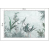 Fototapeta Tropical Trees And Leaves For Digital Printing Wallpaper, Custom Design Wallpaper - 3D