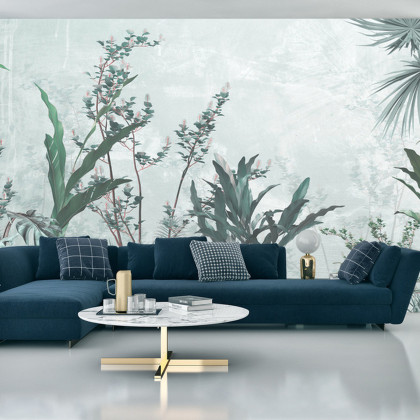Fototapeta Tropical Trees And Leaves For Digital Printing Wallpaper, Custom Design Wallpaper - 3D