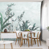 Fototapeta Tropical Trees And Leaves For Digital Printing Wallpaper, Custom Design Wallpaper - 3D