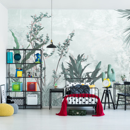 Fototapeta Tropical Trees And Leaves For Digital Printing Wallpaper, Custom Design Wallpaper - 3D