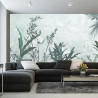 Fototapeta Tropical Trees And Leaves For Digital Printing Wallpaper, Custom Design Wallpaper - 3D