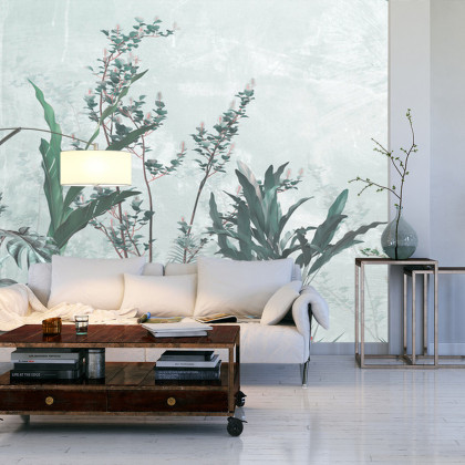 Fototapeta Tropical Trees And Leaves For Digital Printing Wallpaper, Custom Design Wallpaper - 3D