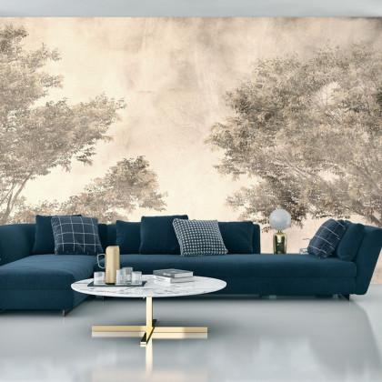 Fototapeta Tropical Trees And Leaves For Digital Printing Wallpaper, Custom Design Wallpaper - 3D