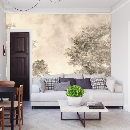 Fototapeta Tropical Trees And Leaves For Digital Printing Wallpaper, Custom Design Wallpaper - 3D
