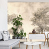 Fototapeta Tropical Trees And Leaves For Digital Printing Wallpaper, Custom Design Wallpaper - 3D