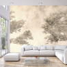 Fototapeta Tropical Trees And Leaves For Digital Printing Wallpaper, Custom Design Wallpaper - 3D