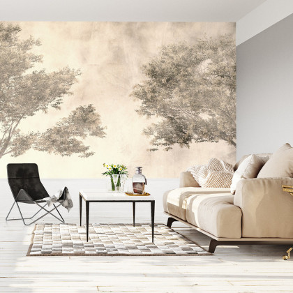 Fototapeta Tropical Trees And Leaves For Digital Printing Wallpaper, Custom Design Wallpaper - 3D