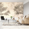 Fototapeta Tropical Trees And Leaves For Digital Printing Wallpaper, Custom Design Wallpaper - 3D