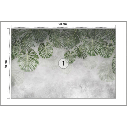 Fototapeta Tropical Trees And Leaves For Digital Printing Wallpaper, Custom Design Wallpaper - 3D