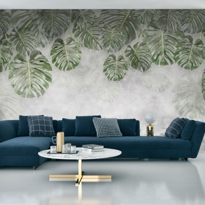 Fototapeta Tropical Trees And Leaves For Digital Printing Wallpaper, Custom Design Wallpaper - 3D