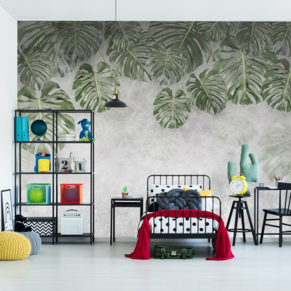 Fototapeta Tropical Trees And Leaves For Digital Printing Wallpaper, Custom Design Wallpaper - 3D