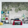 Fototapeta Tropical Trees And Leaves For Digital Printing Wallpaper, Custom Design Wallpaper - 3D