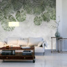 Fototapeta Tropical Trees And Leaves For Digital Printing Wallpaper, Custom Design Wallpaper - 3D