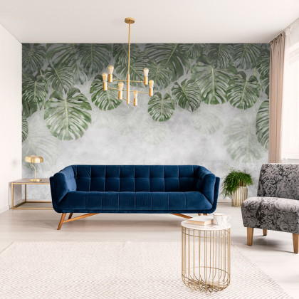 Fototapeta Tropical Trees And Leaves For Digital Printing Wallpaper, Custom Design Wallpaper - 3D