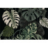 Fototapeta 4K Resolution Or Higher, Botanical Maximalism, High Contrast Leaves Pattern. Generative Ai Technology