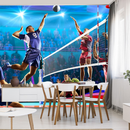 Fototapeta Siatkarze Podczas Gry