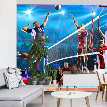 Fototapeta Siatkarze Podczas Gry