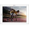 Fototapeta Sportowiec W Bloku Startowym 3D