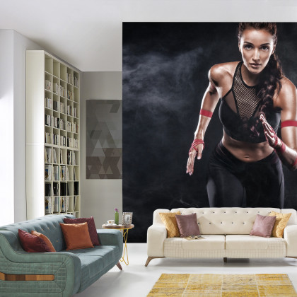 Fototapeta Wysportowana Biegaczka Motywacja 3D