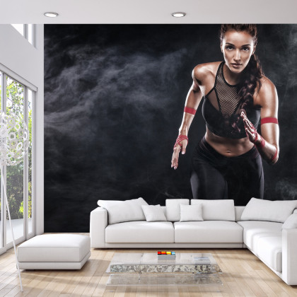 Fototapeta Wysportowana Biegaczka Motywacja 3D
