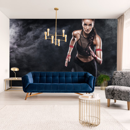 Fototapeta Wysportowana Biegaczka Motywacja 3D