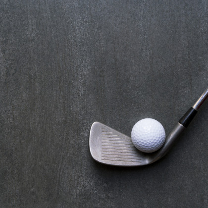 Fototapeta Piłka Golfowa Z Kijem