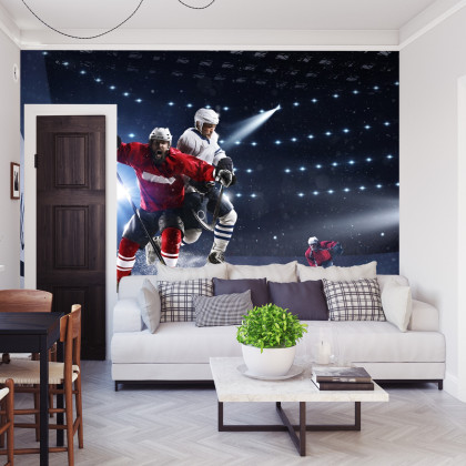Fototapeta Starcie Hokeistów