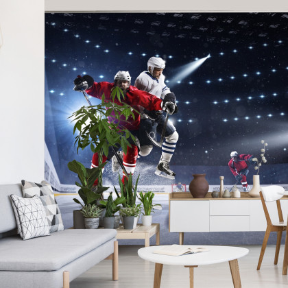 Fototapeta Starcie Hokeistów
