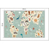 Fototapeta Kolorowa Mapa Świata Dla Dzieci
