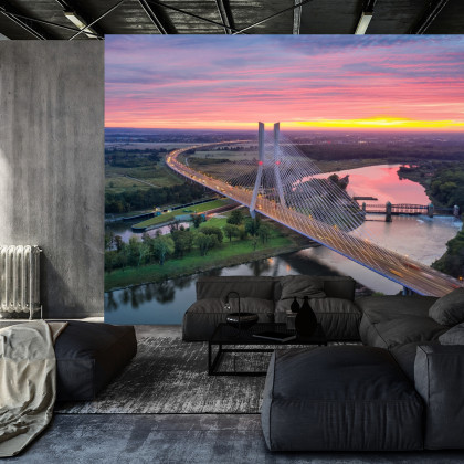 Fototapeta Most Rędziński We Wrocławiu