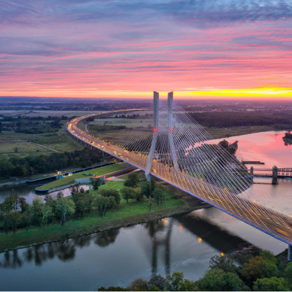 Fototapeta Most Rędziński We Wrocławiu
