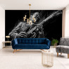 Fototapeta Narysowany Muzyk Bluesowy