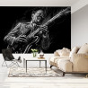 Fototapeta Narysowany Muzyk Bluesowy