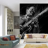 Fototapeta Narysowany Muzyk Bluesowy