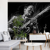 Fototapeta Narysowany Muzyk Bluesowy
