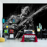 Fototapeta Narysowany Muzyk Bluesowy