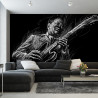 Fototapeta Narysowany Muzyk Bluesowy